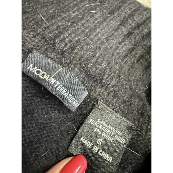 Moda International Victoria's Victoria Secret Angora Rabbit Sweater Dress Small - Picture 12 of 13